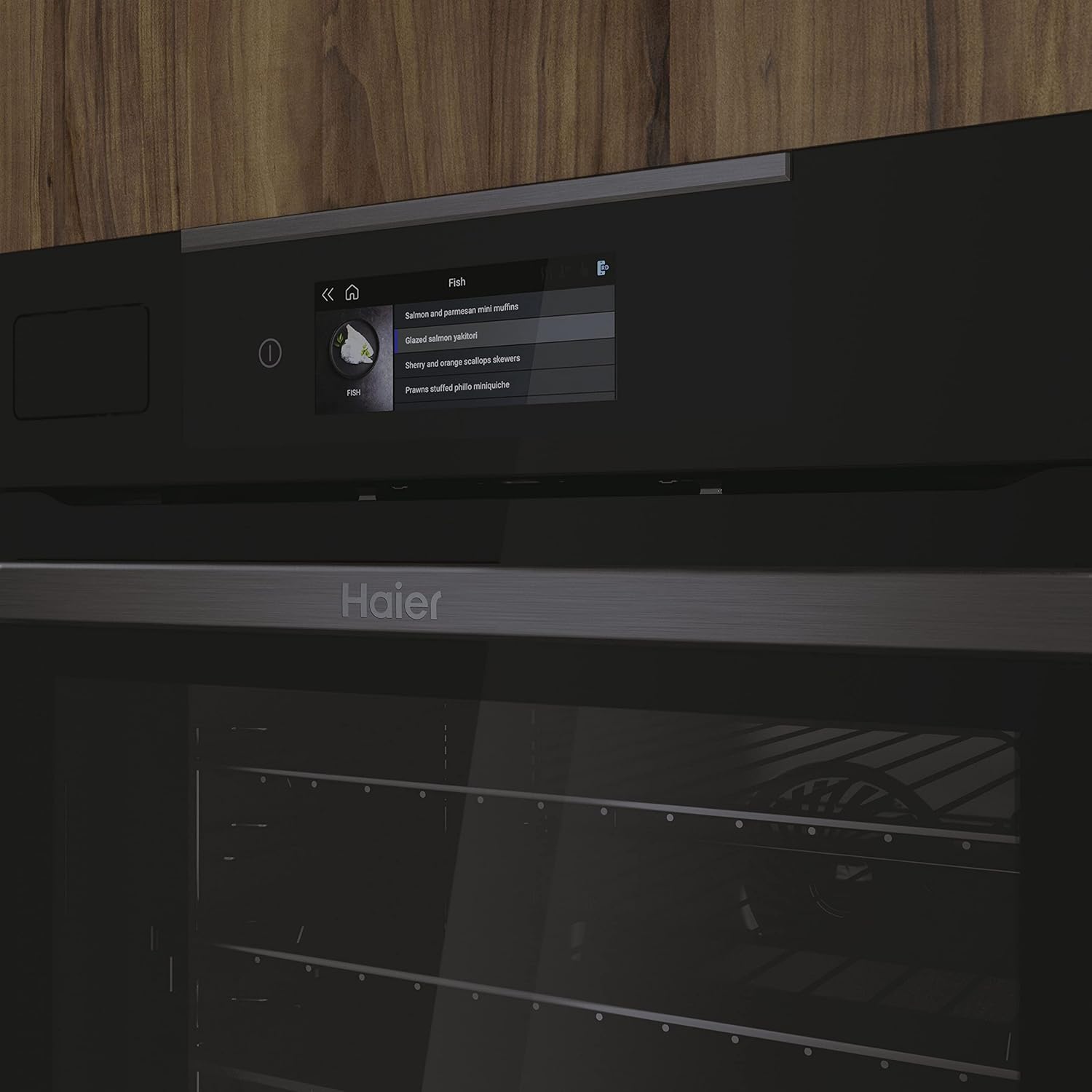 Haier - I-Touch Steam Series 4 - four 70L, pyrolyse, Wifi/Bluetooth, 16 fonctions, sonde thermique - HWO60SM4TS9BH