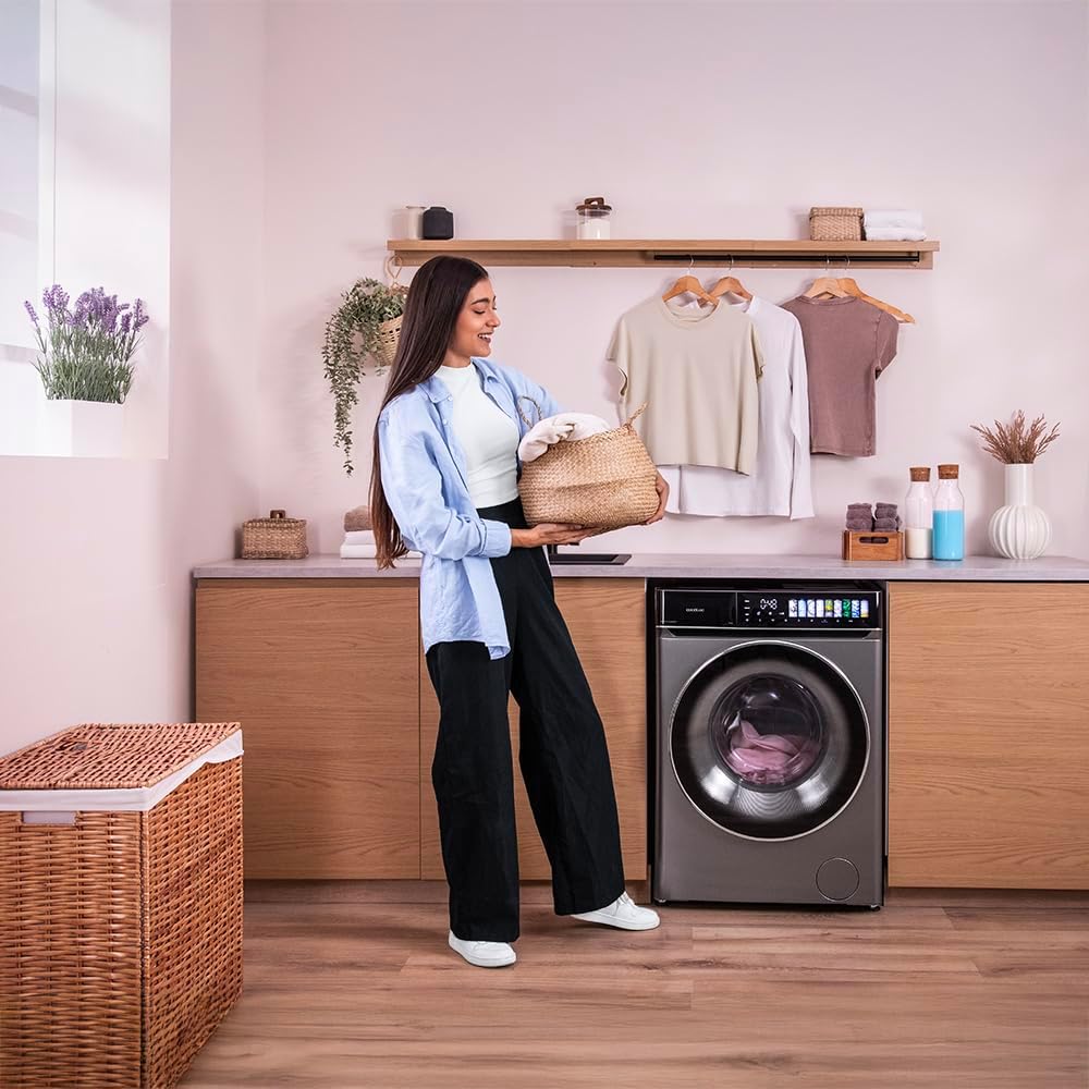 Cecotec - lave-linge série frontale - grande capacité - lavage rapide, efficacité