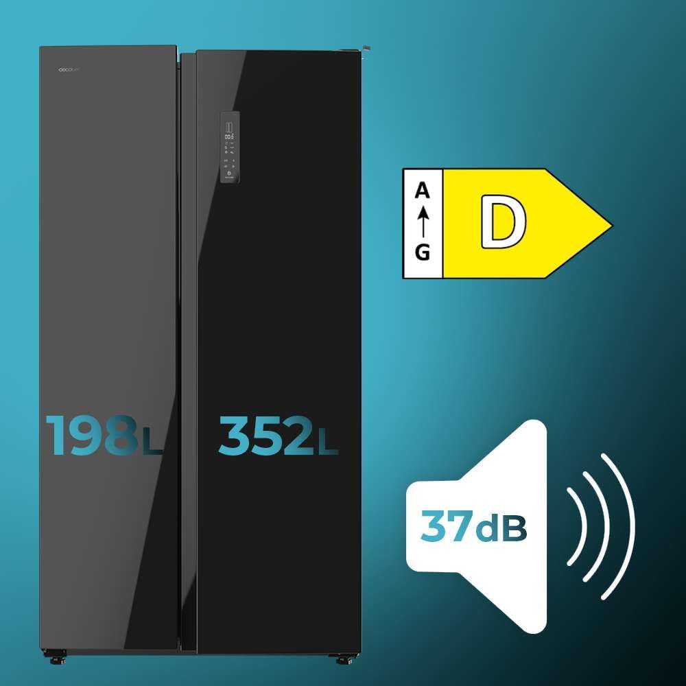 Cecotec - Bolero CoolMarket SBS 550 - 177x90 cm - 550L, No Frost, Inverter Plus