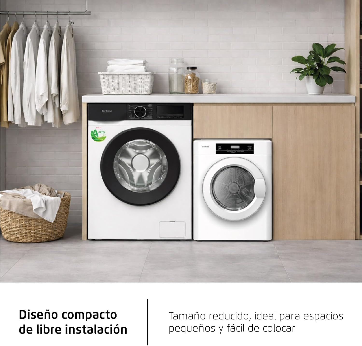 Corberó - sèche-linge frontal 3kg, LED, 5 programmes, blanc, CSM320W