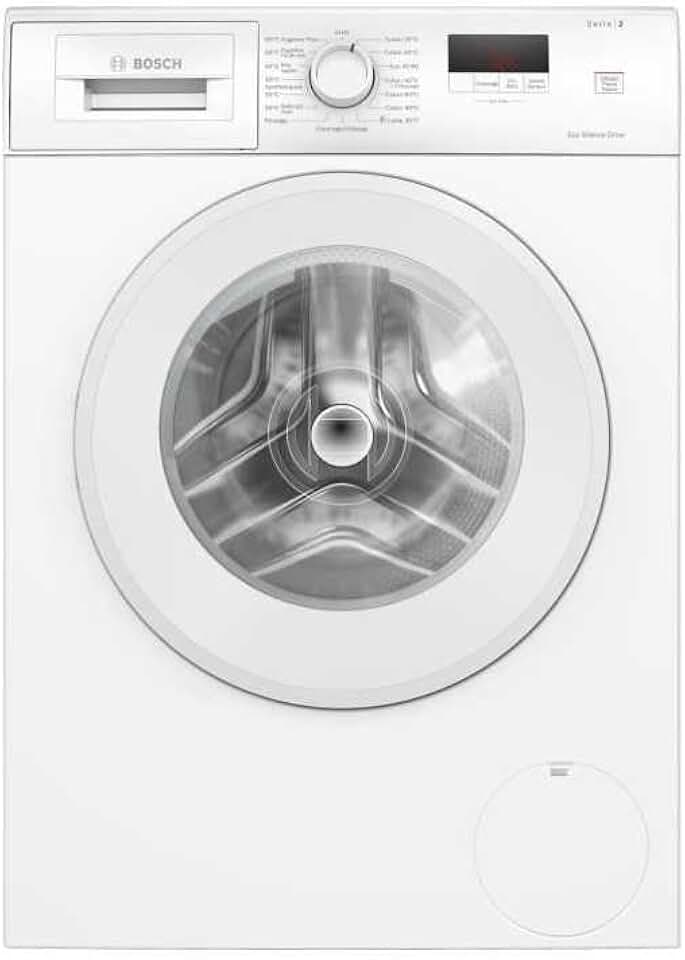 Bosch - Lave-linge Série 2, 8kg, 1200 trs/min, blanc, WGE03207FR