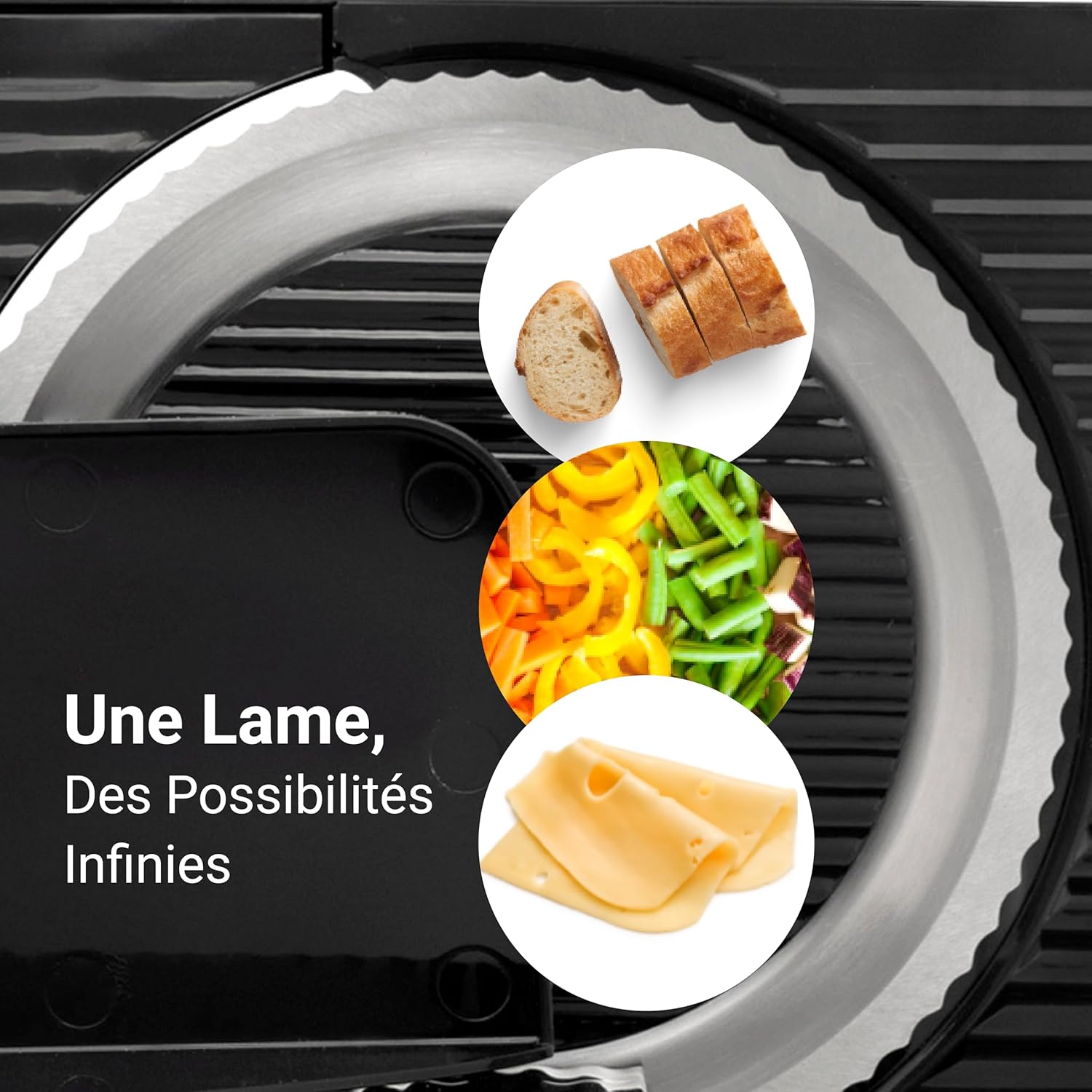 EUREL - trancheuse électrique RS42 - Ø170mm - épaisseur réglable, moteur 80W, pliable