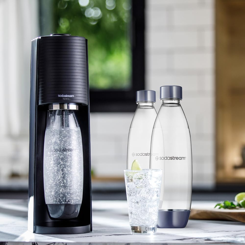 Sodastream - Bouteilles fusionnées - 2 x 1L - lavables lave-vaisselle, compatibles DUO/TERRA/ART/GAIA