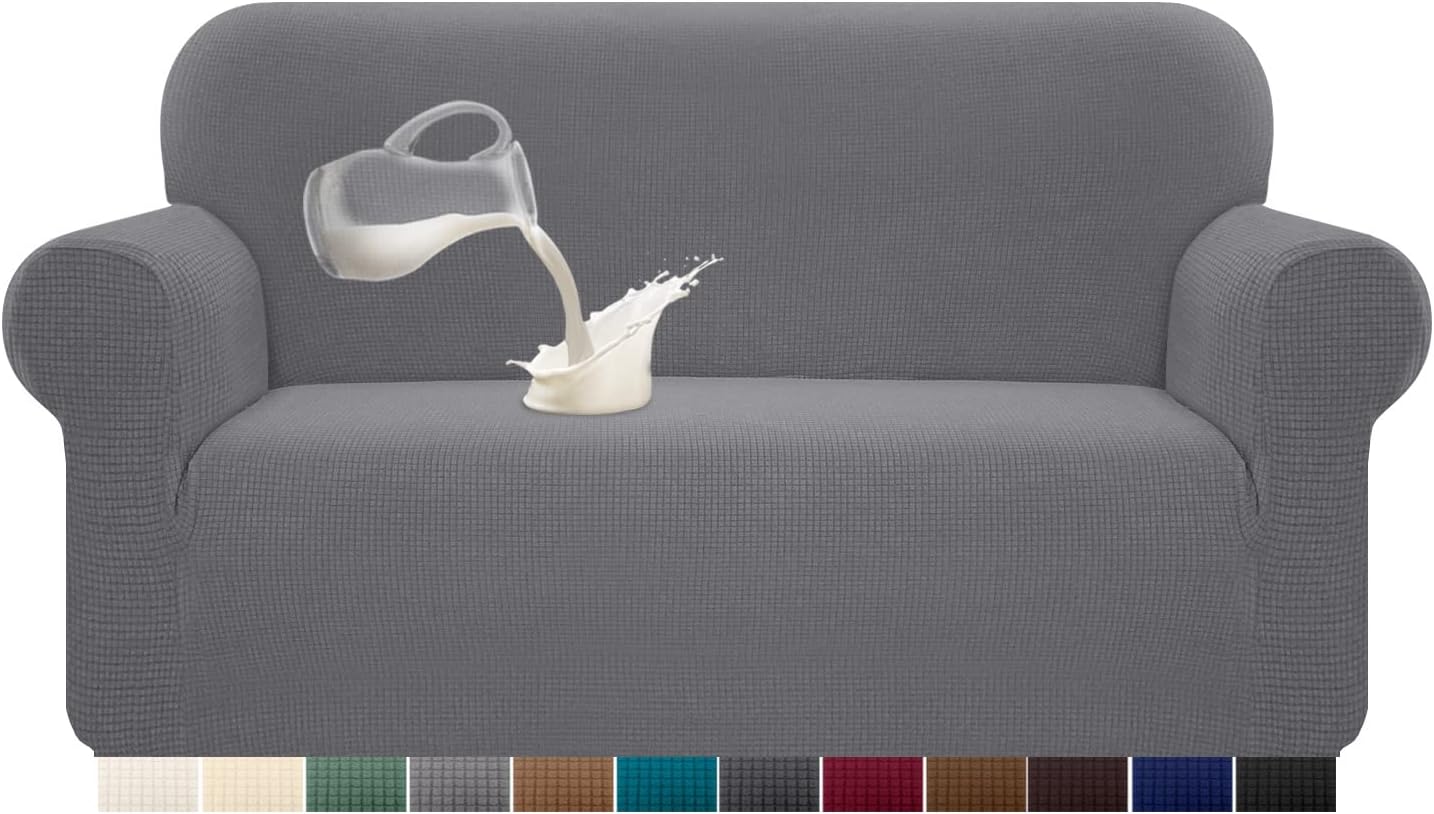 Granbest - housse canapé extensible imperméable 2 places - gris clair