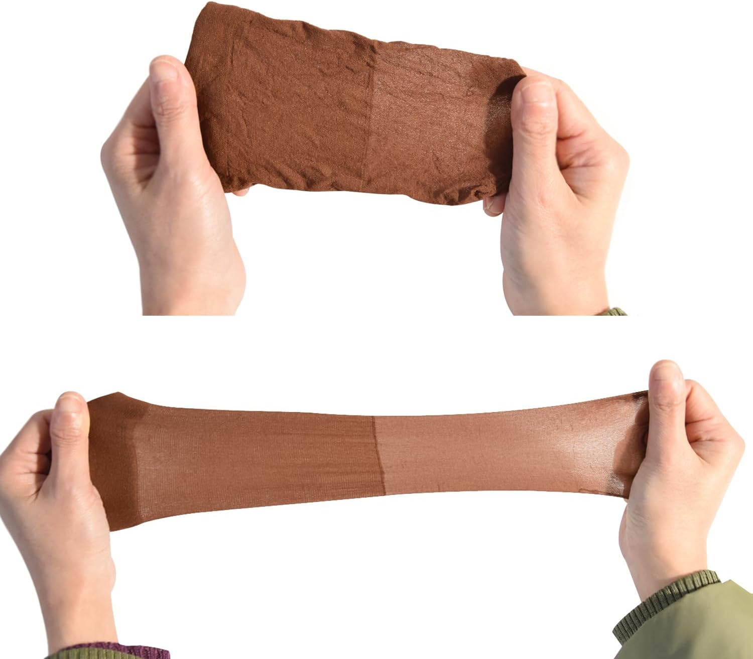 Bonnet de perruque nylon unisexe - lot de 12 - respirant, marron foncé