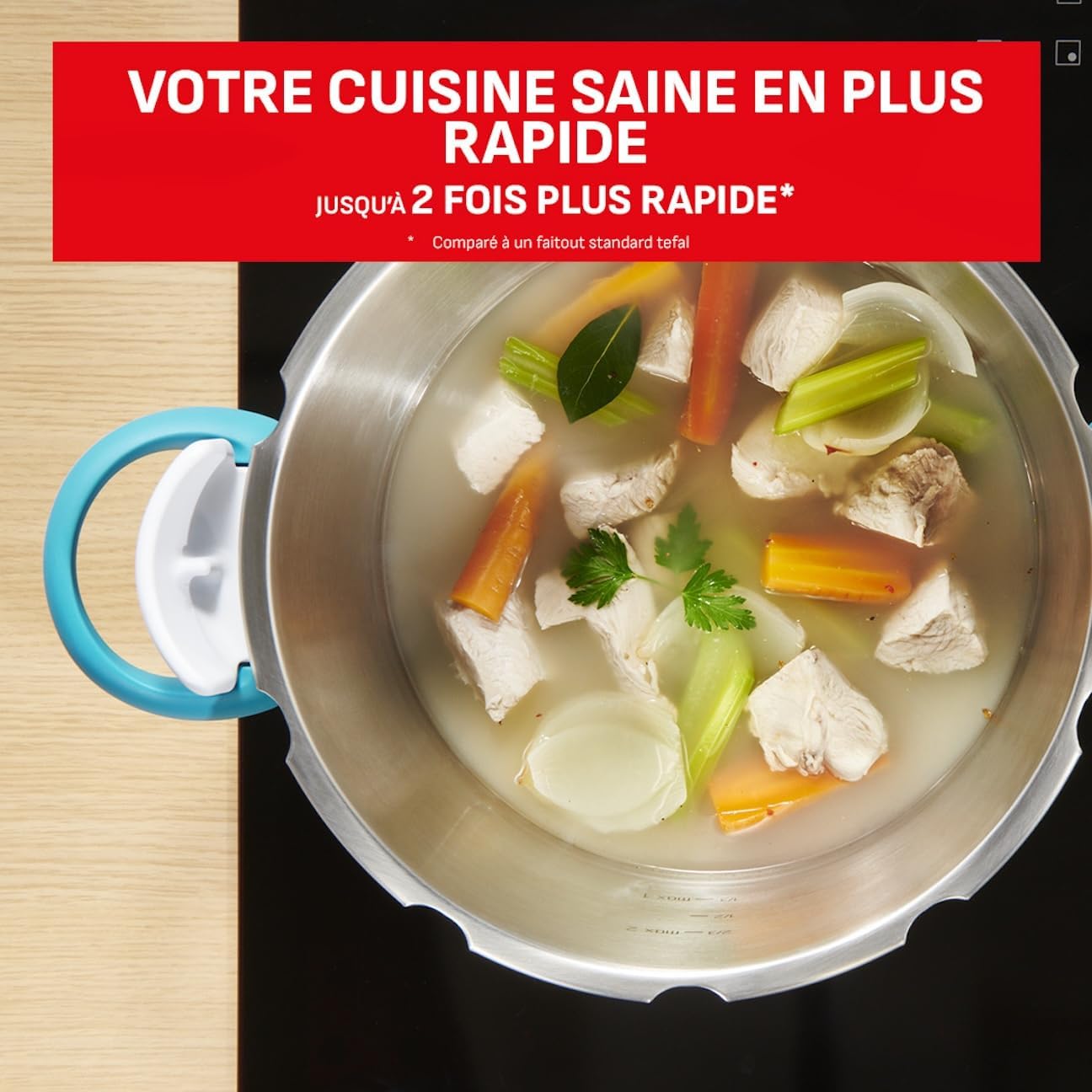 SEB - ClipsoMinut' Easy+ 6L - inox, ouverture facile, induction, P4900716