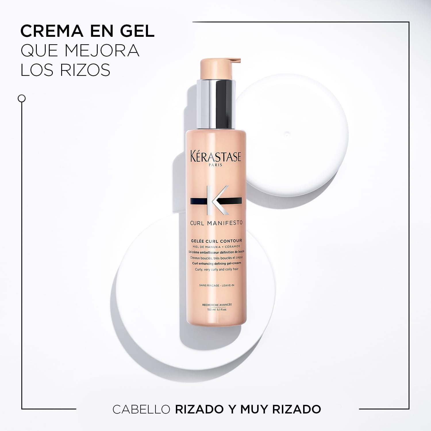 Kérastase - Curl Manifesto - 150 ml - Gel-crème boucles, hydratation, définition, miel de manuka, céramides