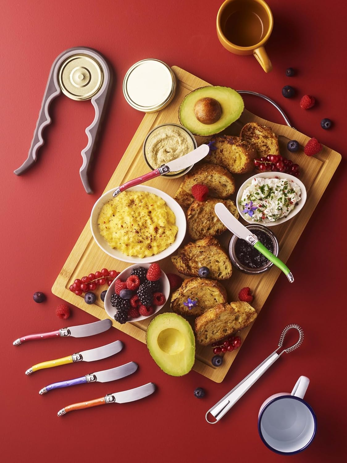 Pradel - Laguiole Excellence - 6 tartineurs 7cm inox, manches marbrés, PCOR009003