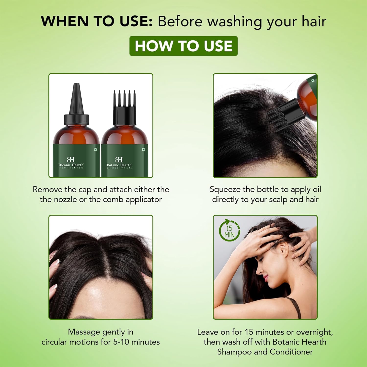 Botanic Hearth - Huile Tea Tree - 20ml x2 - Jojoba, pépins de raisin, apaisant cuir chevelu