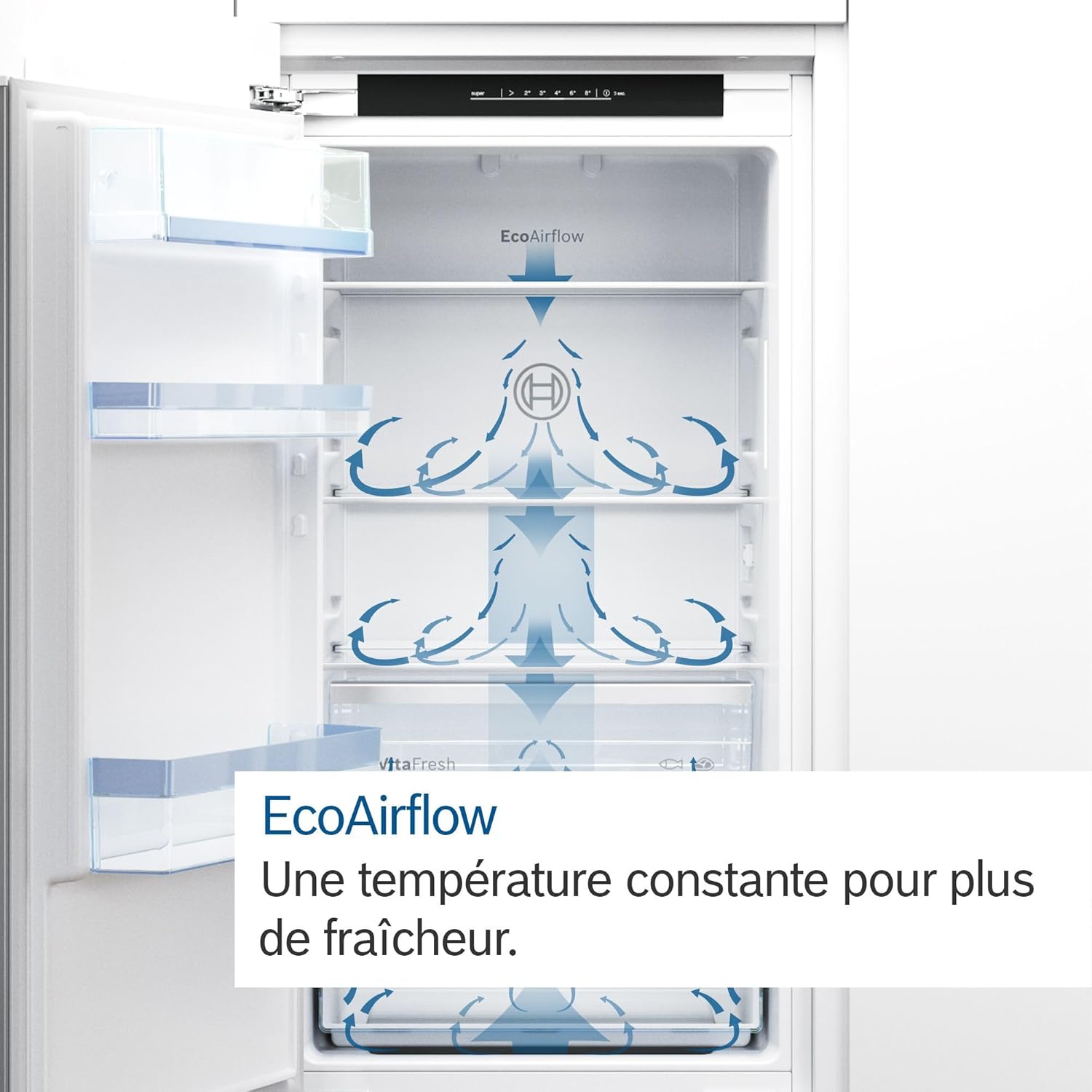 Bosch - Série 4 - 177,2x54,1 cm - Frigo congélateur encastrable, 267L - KIV86VSE0