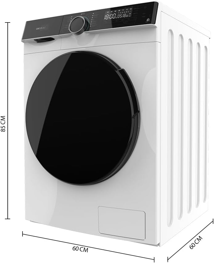 Cecotec - Bolero DressCode 121000 - 12 kg, 1400 tr/min, 2000 W, 14 programmes, WoolMark