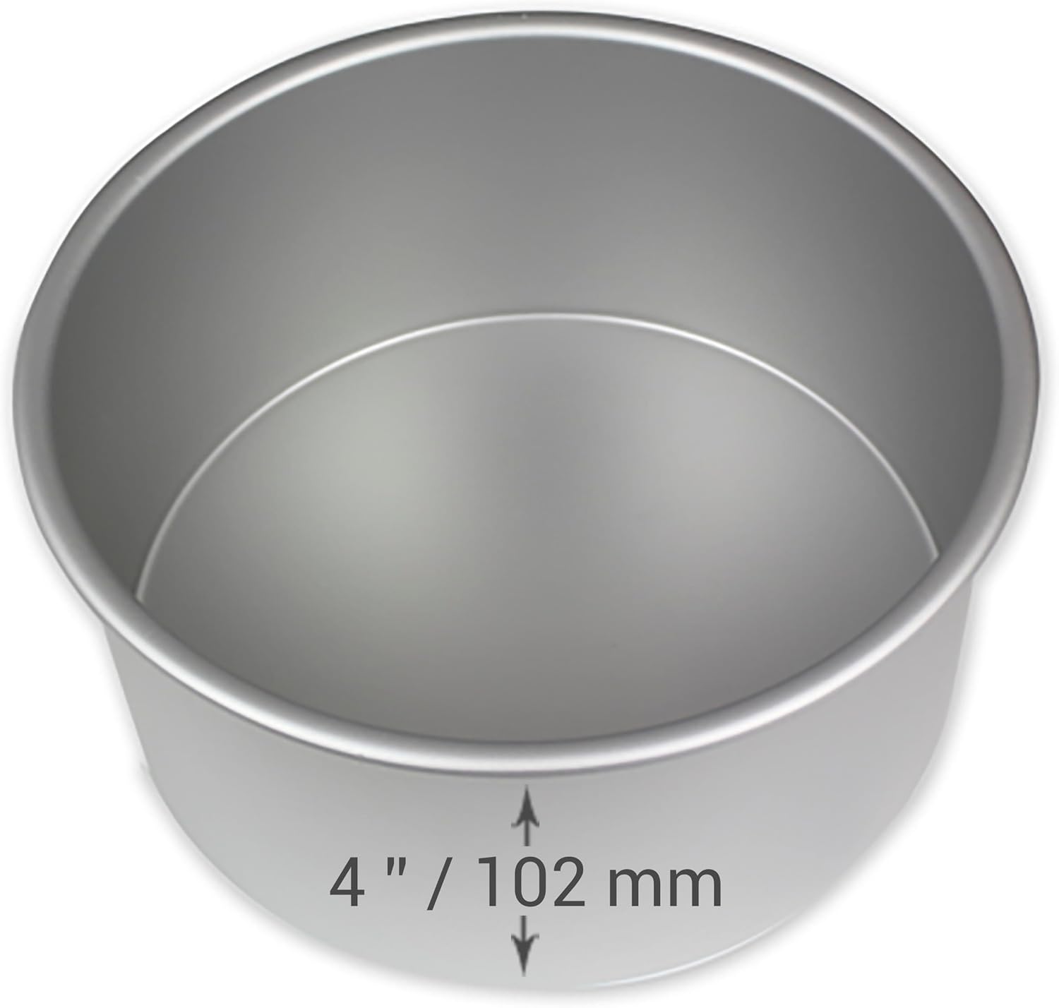 PME - Moule rond aluminium anodisé - 330x102 mm - argent