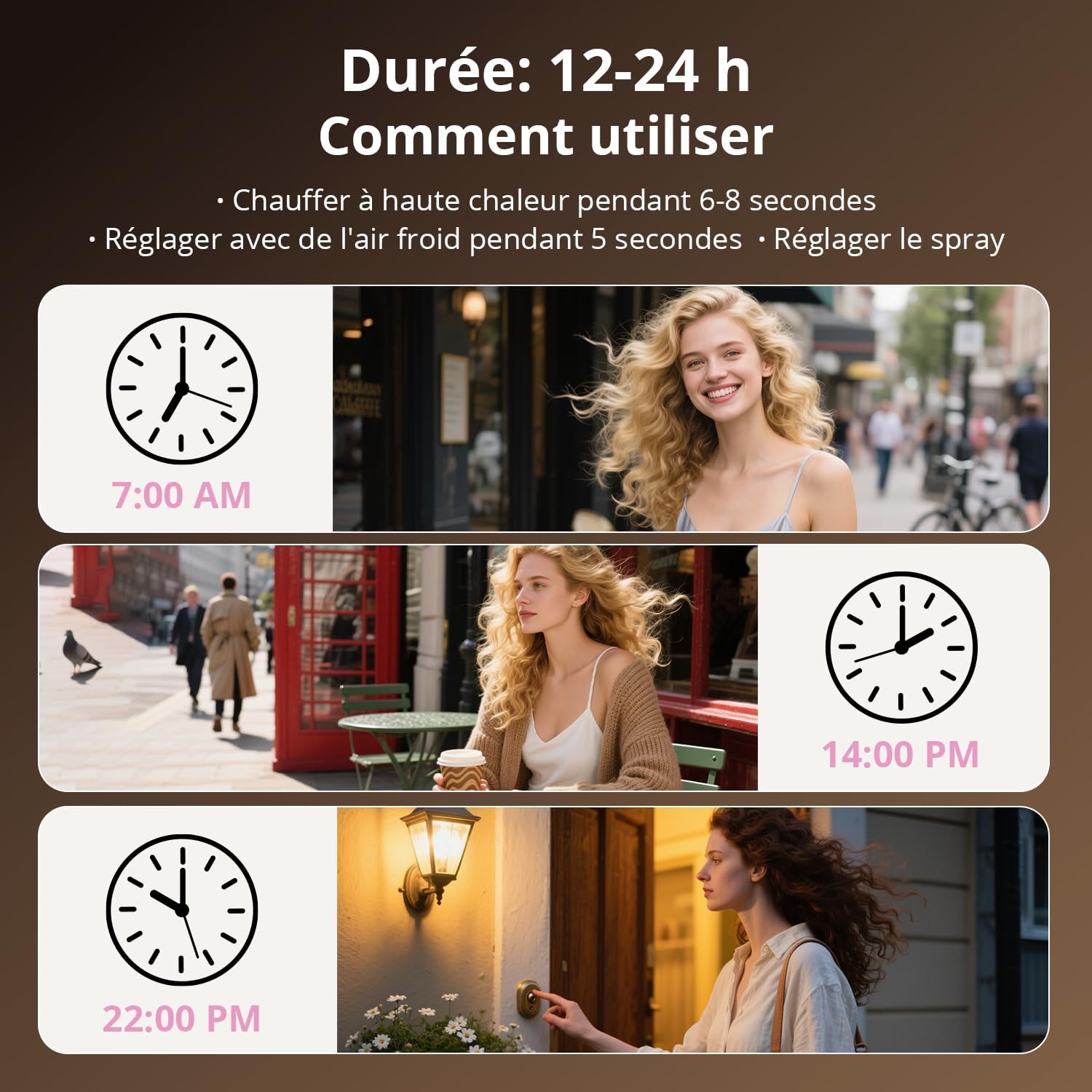 Brosse soufflante 7 en 1 - multifonction, ionique, 110 000tr/min