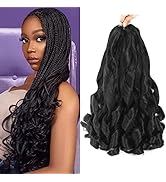 French Curly Braiding Hai Pre Stretched Braiding HairFrench Curly Hair Braiding Hair With Curly E...