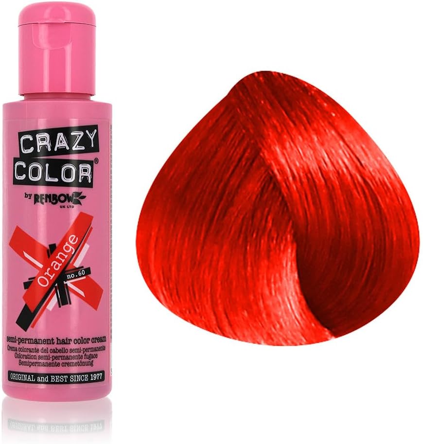 Crazy Color - coloration semi-permanente orange - 100ml - tenue intense