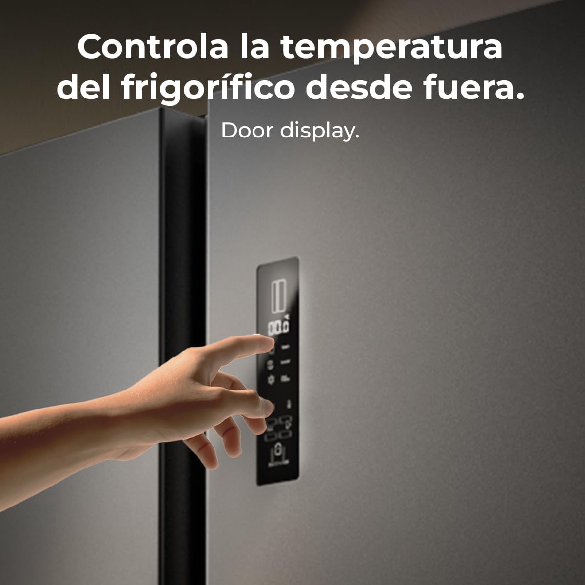 Cecotec - Bolero CoolMarket série - 562L, No Frost, classe E, fonctions rapides SBS 562 Dark E