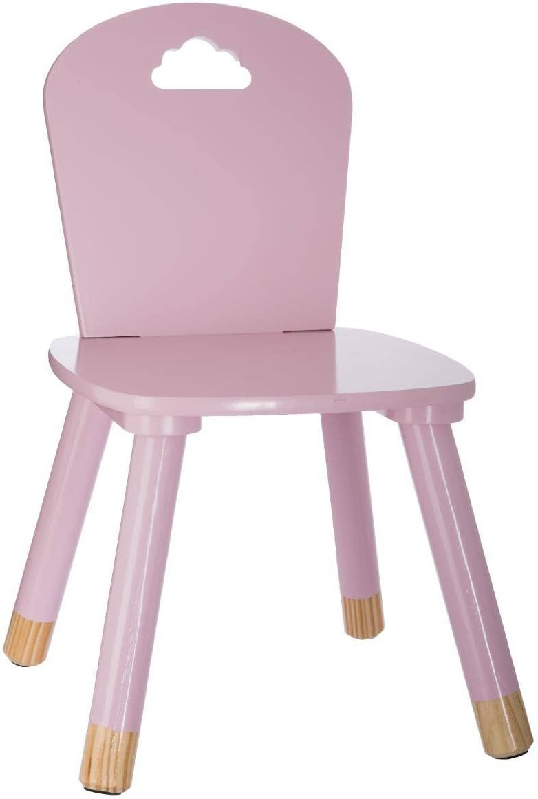 Atmosphera - chaise enfant Douceur rose - compacte et confortable
