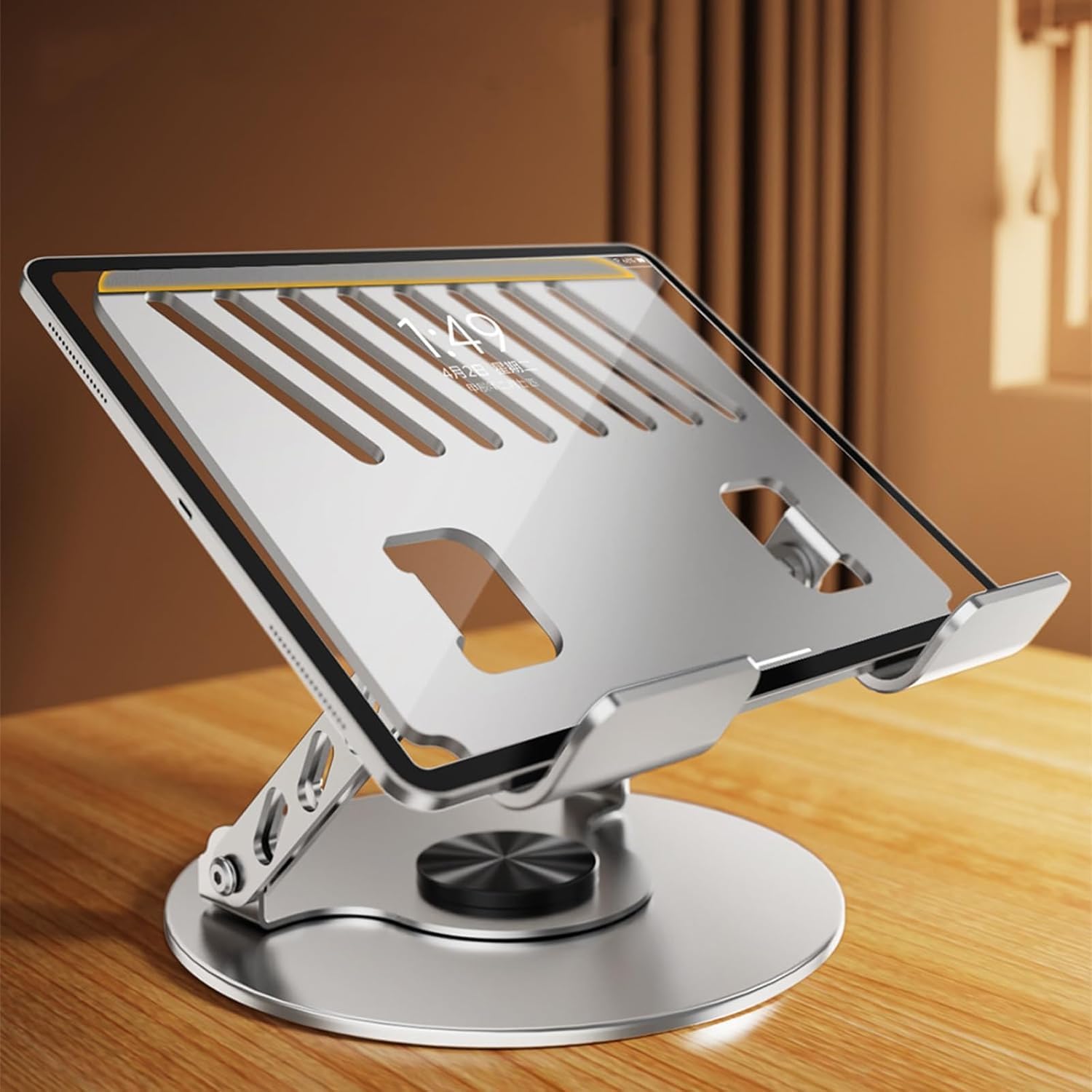 Support ordinateur portable - pliable, hauteur réglable, 10-17 pouces, compatible MacBook, iPad, Lenovo, HP