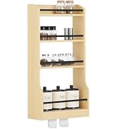 SoBuy Étagère à Suspendre Murale Étagère à Épices Rangement Cuisine Étagère de Salle de Bain avec...