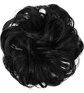 JJstar Chignon Postiche Cheveux Grande Postiches Bouclés Ondulés Chouchou Cheveux Naturel Faux Ch...