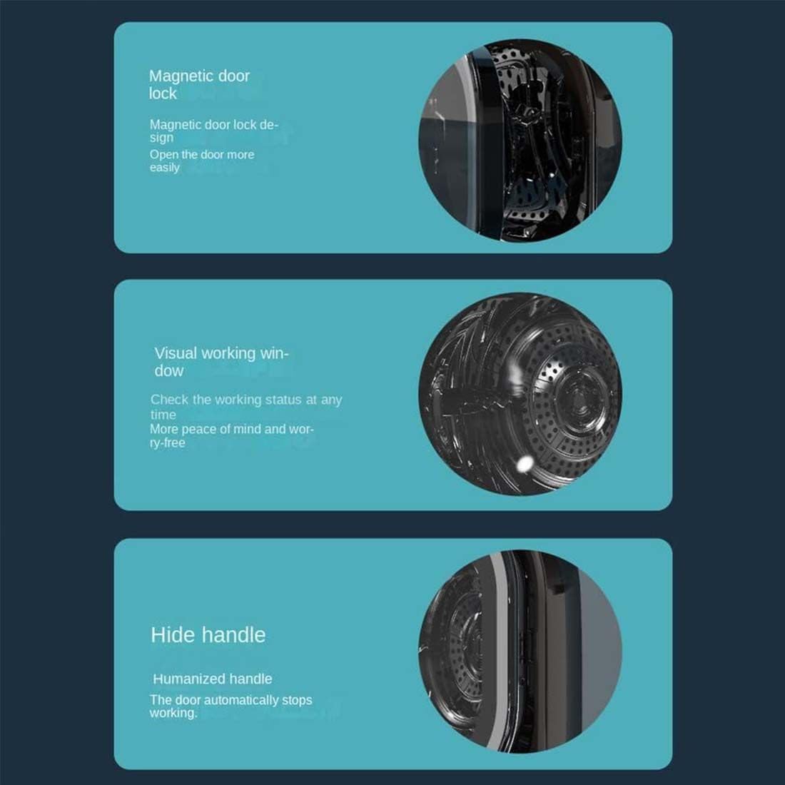 Mini sèche-linge portable – 0.8 kg, 450W, compact, 31x39x38 cm