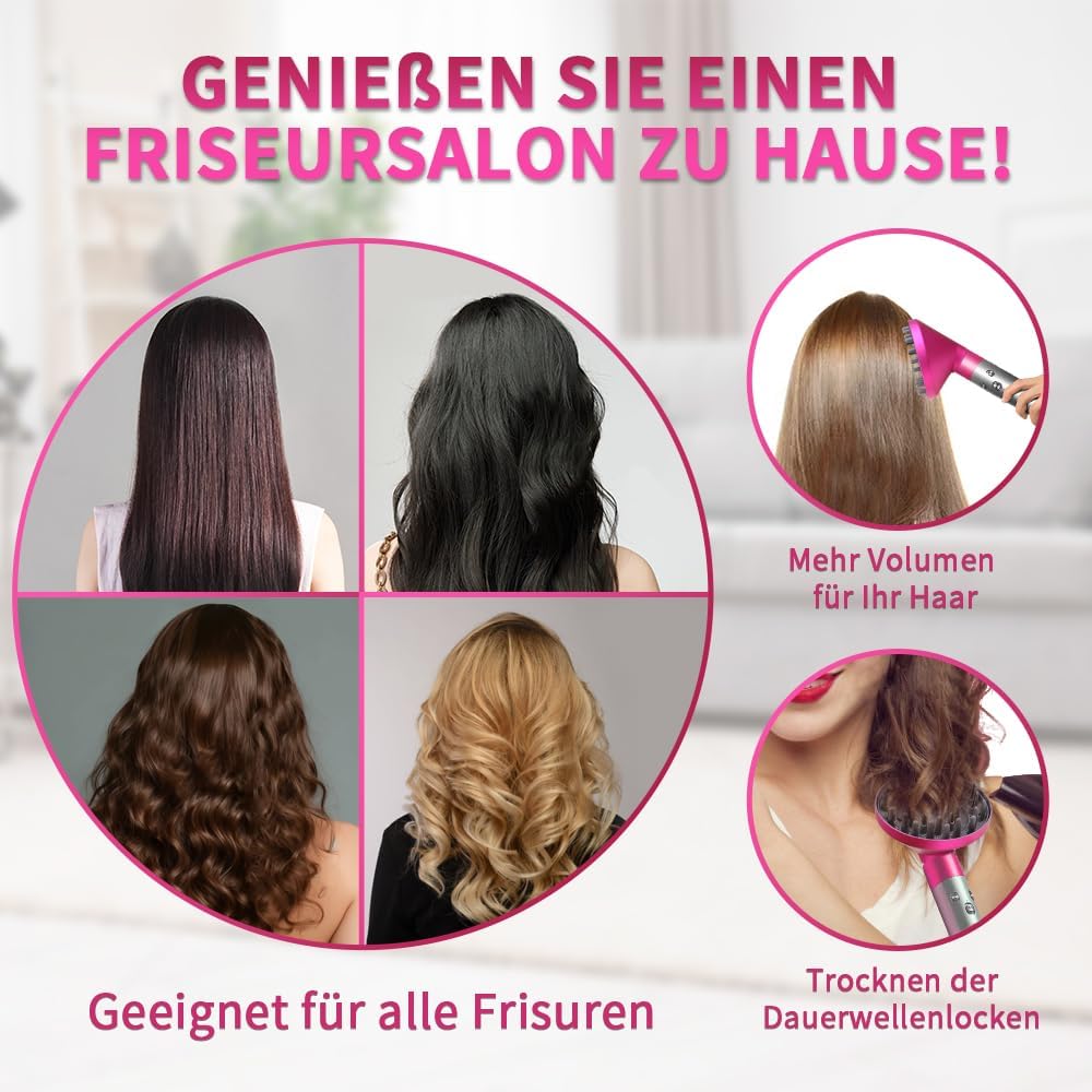 Dyson - Airwrap diffuseur cheveux longs - Accessoire sèche-cheveux - Pour cheveux ondulés et bouclés - rose