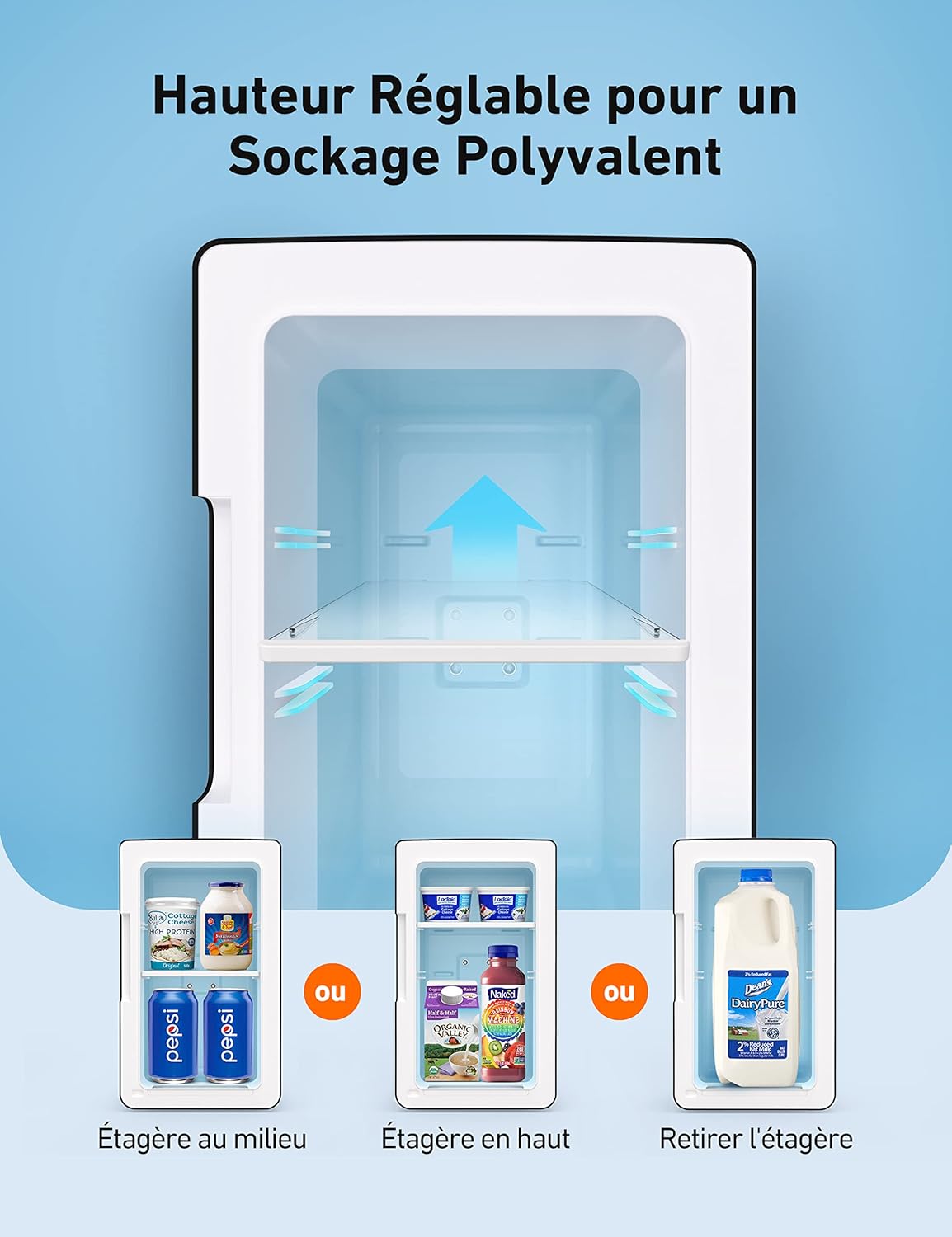 AstroAI - Mini Frigo 6L - 8 canettes, chaud/froid, auto/maison