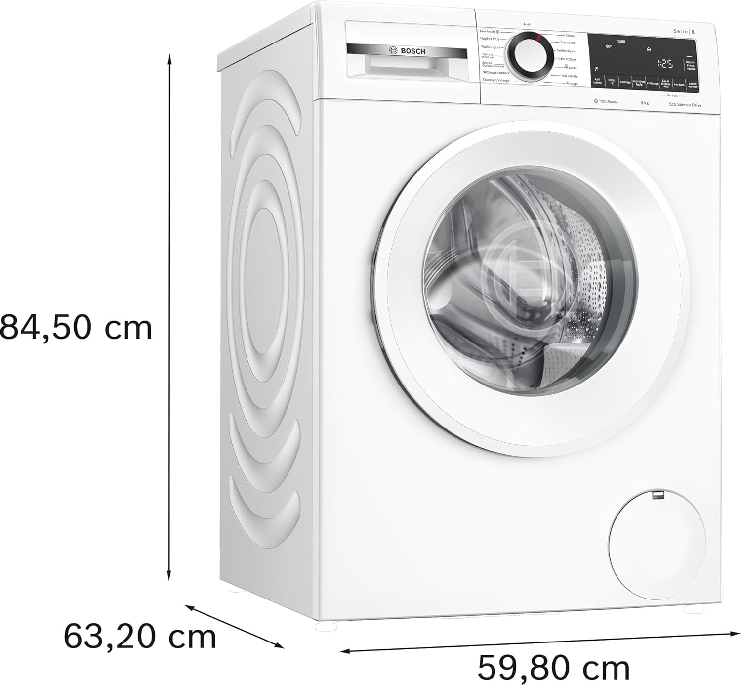 Bosch - Série 6 lave-linge 9kg 1400trs/min blanc compact WGG244Z3FR