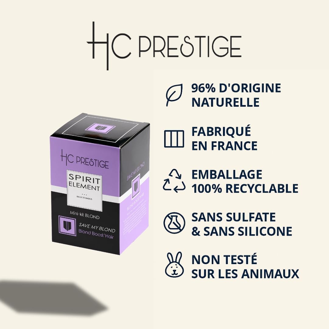 Mini kit botox capillaire - soin blond 4x100ml - hydrate, neutralise jaunes