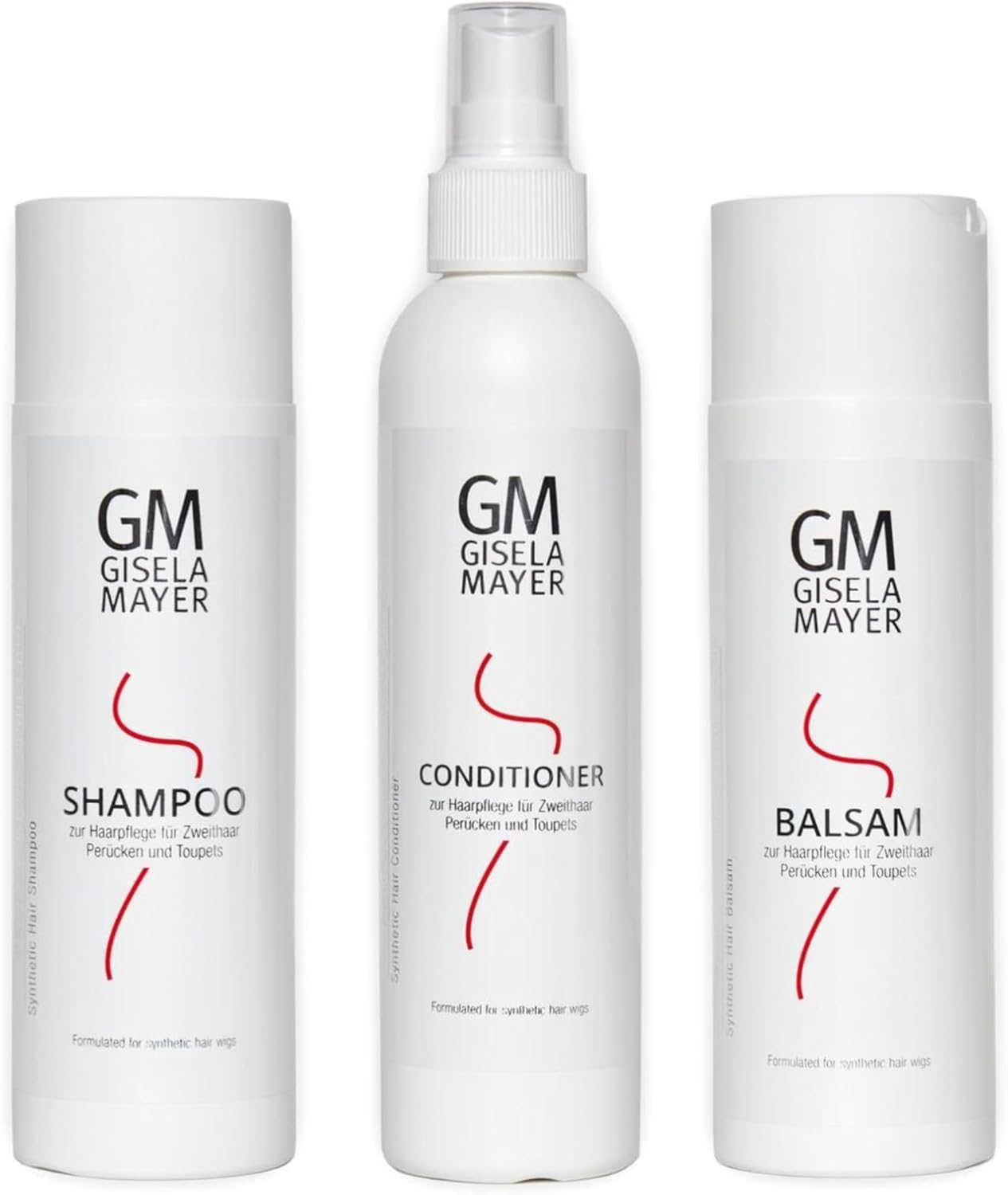 Gisela Mayer - Kit entretien perruques synthétiques - shampoing, baume, soin