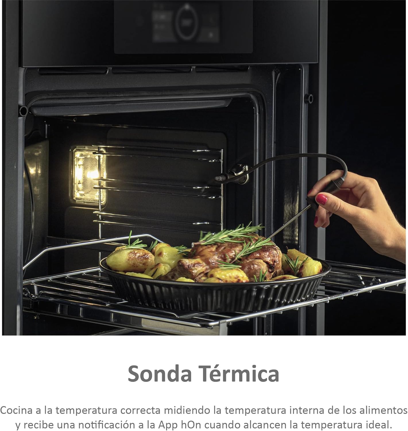 Haier - Four encastrable Série 4, 70L, pyrolyse, Wi-Fi, noir HWO60SM5S9BH