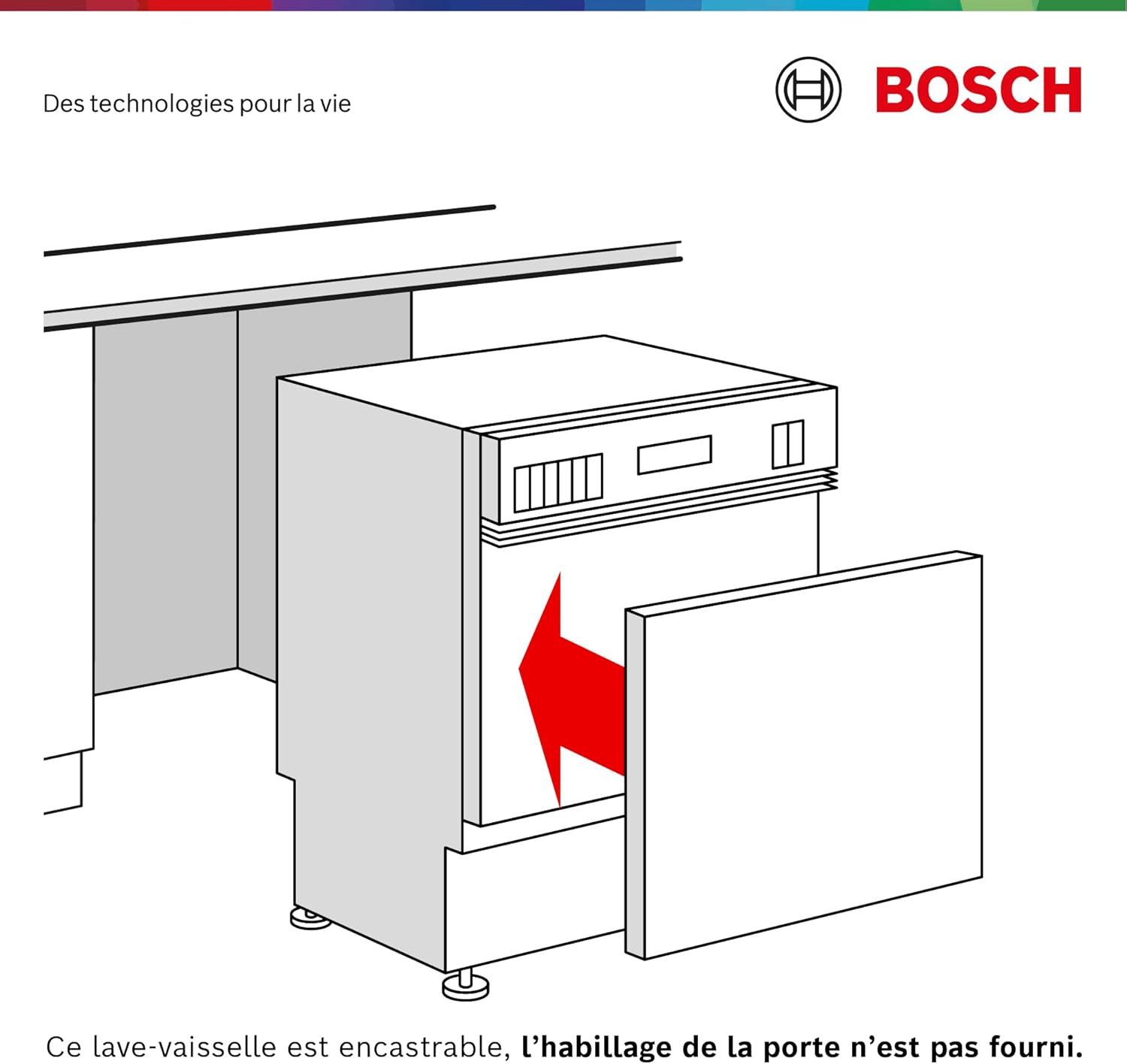 Bosch - Série 4 lave-vaisselle encastrable 60cm noir, connectivité Smart 