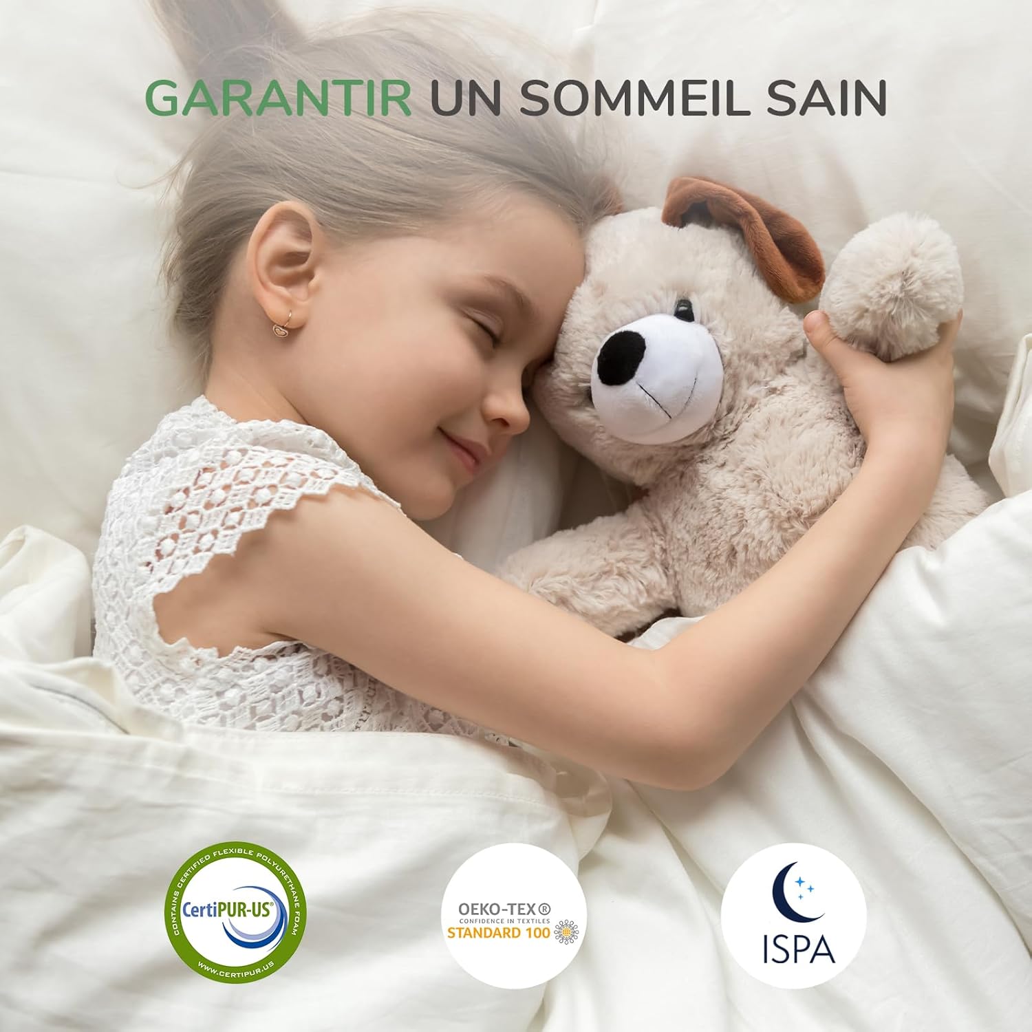 Novilla - Surmatelas Gel - 100x200 cm - Mousse mémoire, 5 cm, housse lavable