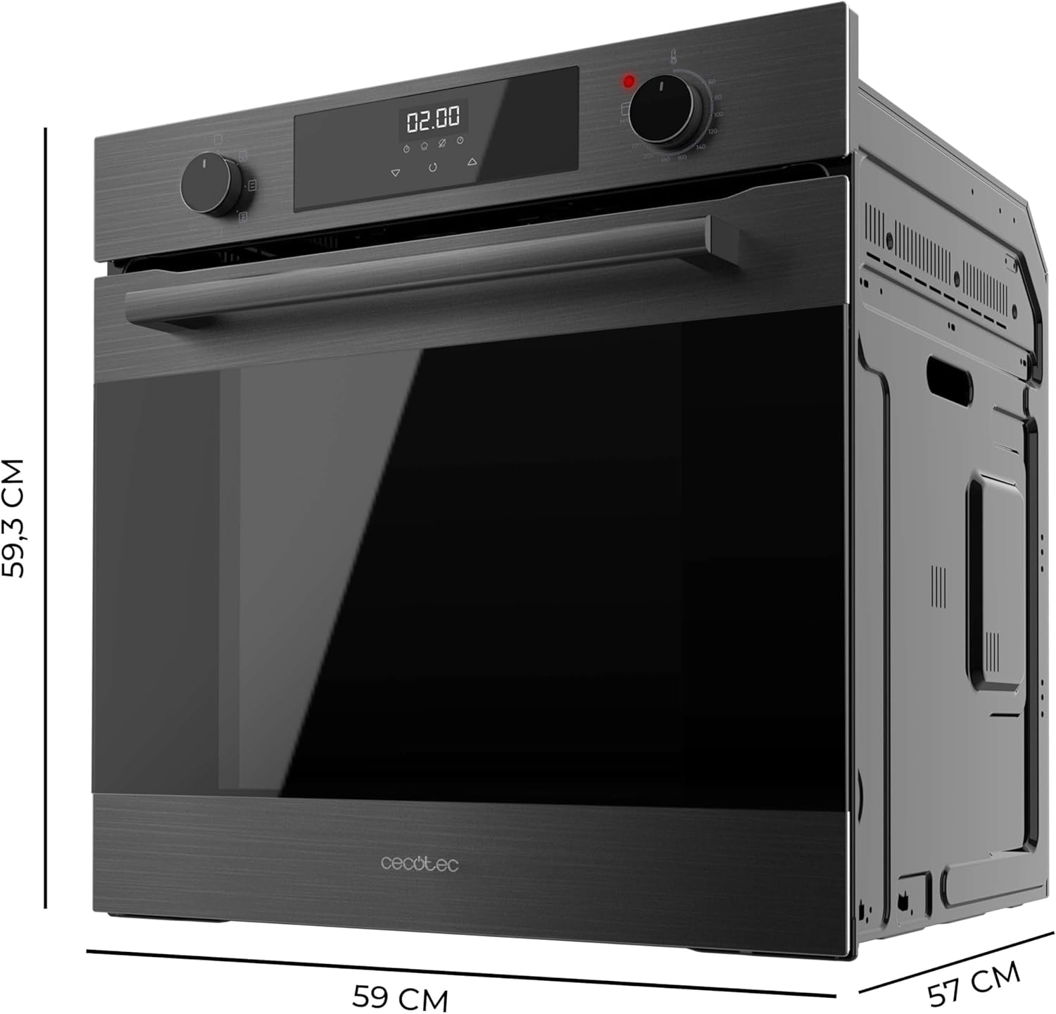 Cecotec - Bolero Hexa, 60cm, 2800W, 72L, multifonction, 7 modes, M226000