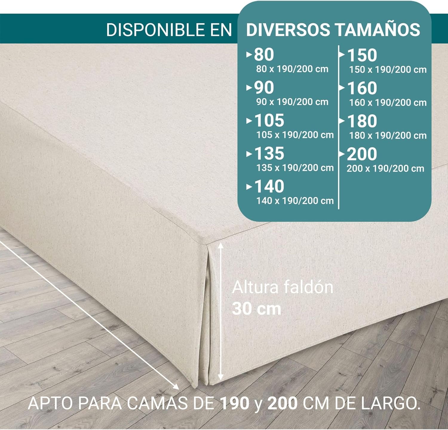 Protège-canapé ivoire 200x190/200 cm, antidérapant, respirant, fabrication Espagne