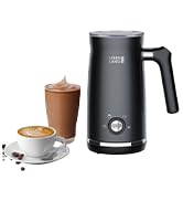 Mousseur à lait électrique LEBENLANG - Noir - Avec Balai de rechange + 4 modes pour un capp parfait...
