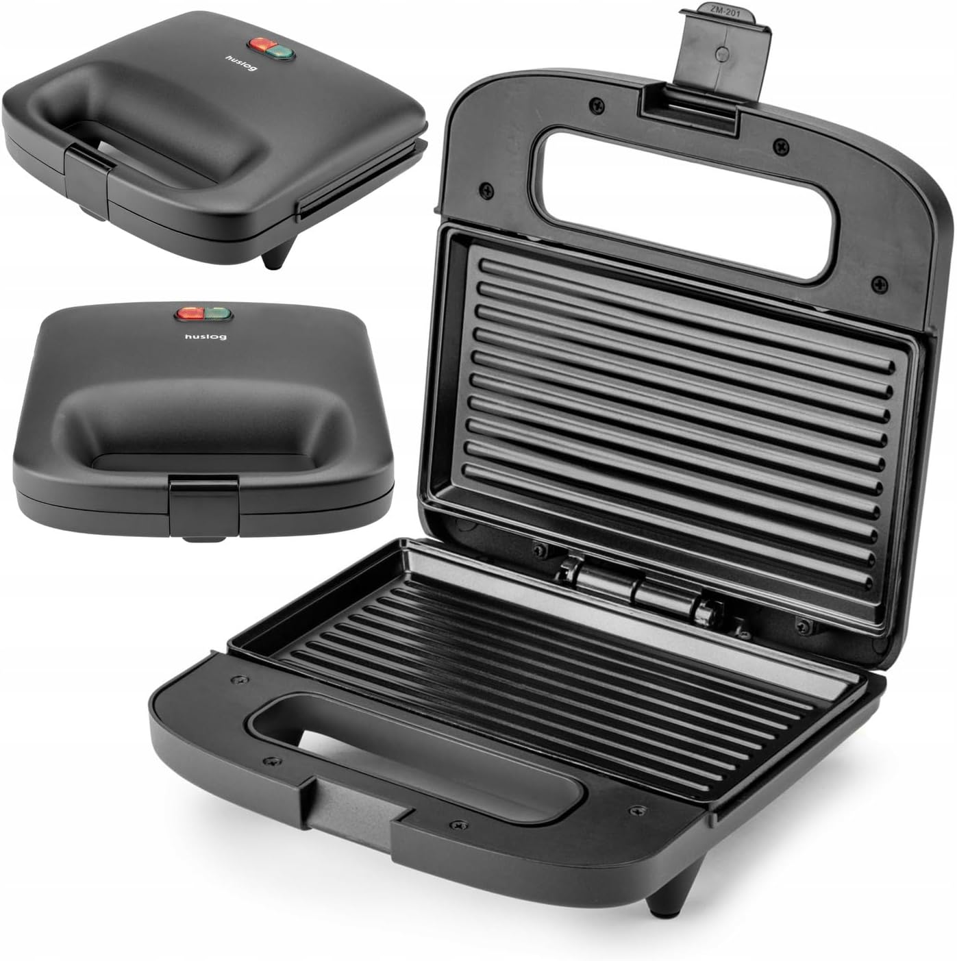 Sandwich maker - antiadhésif, 750W, panini, compact, noir