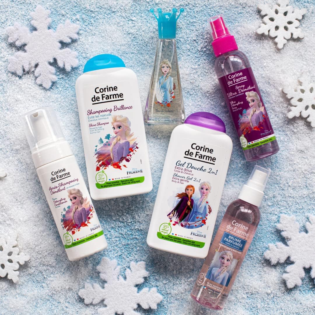 Corine de Farme - Spray démêlant Reine des Neiges 2 - 200ml - brillance cheveux, sans paraben, peau sensible