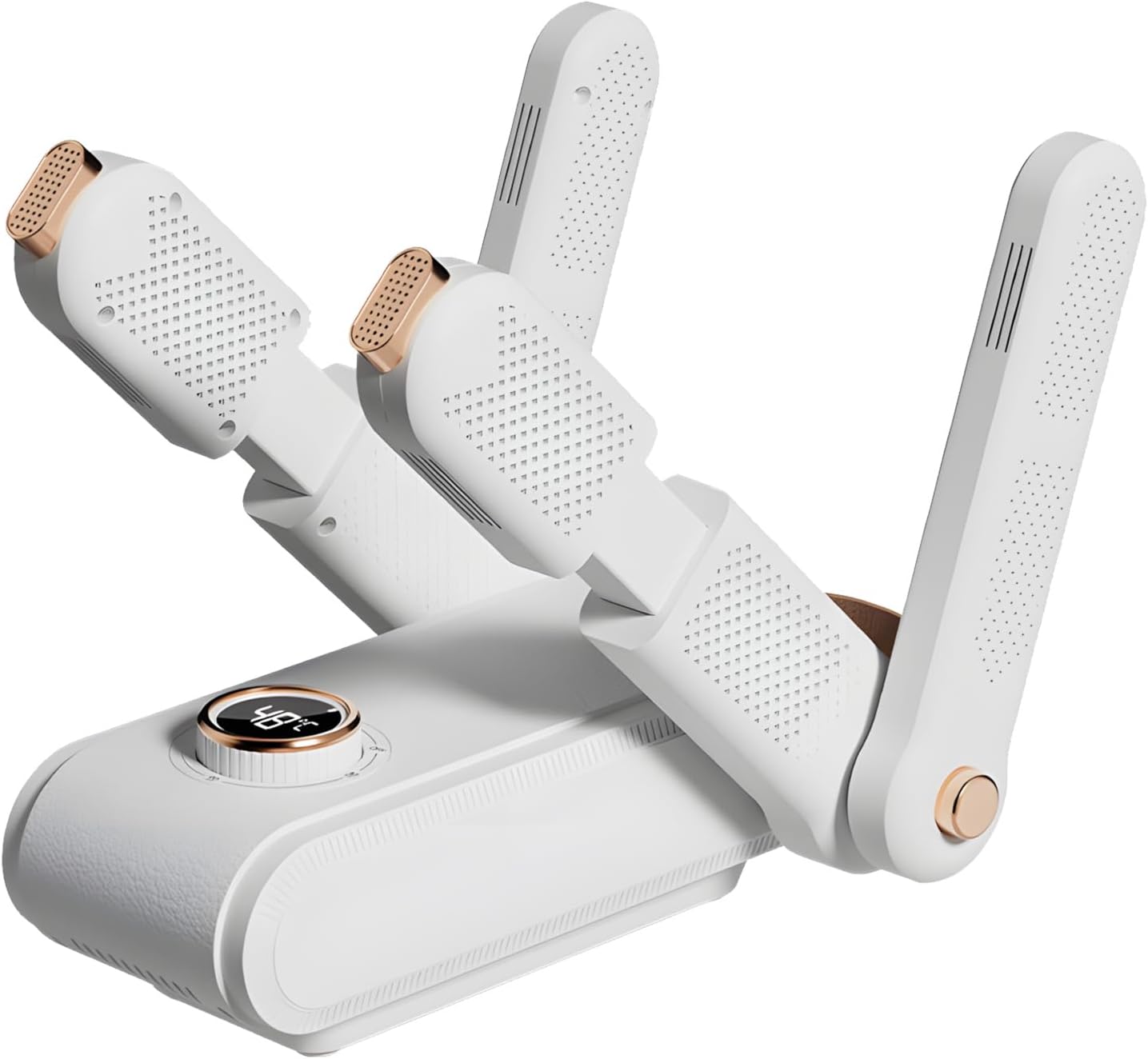 Sèche chaussures électrique 4 bras, programmation arrêt, stérilisation, réchauffage rapide