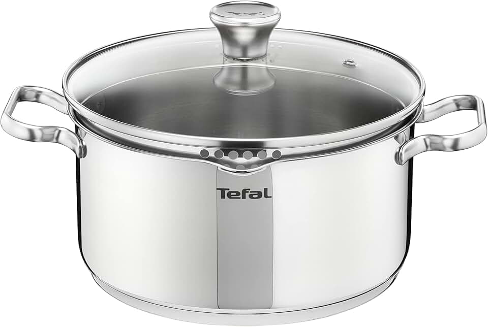 Tefal - Duetto - faitout 24cm inox induction, couvercle filtrant