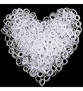 Sularpek Elastique Cheveux, 1000 Pièces Mini Elastique Cheveux Transparent, Elastiques Caoutchouc...