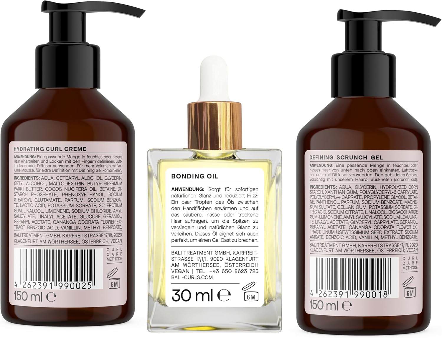 Bali CURLS - Styling Heroes Bundle - set 4 pièces - boucles définies, souples et brillantes