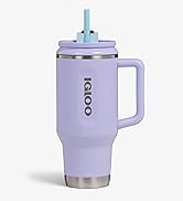 Mug isotherme couleur lavande avec poignée montrée sous plusieurs angles. Dispose d'un rebord en acier inoxydable et ressemble à un contenant à boisson thermale.