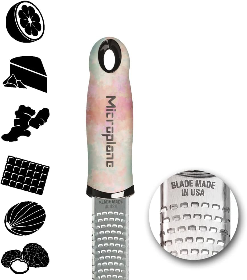 Microplane - Râpe à zester série Ombre - lame fine, inox, US, zeste, parmesan