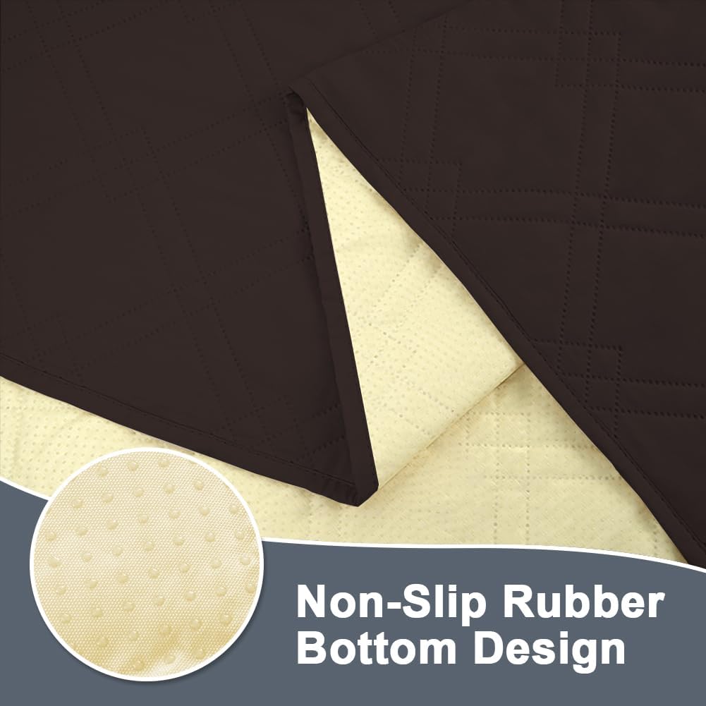 DUJUIKE - housse canapé imperméable, antidérapante, 208x208 cm, protection chiens/chats