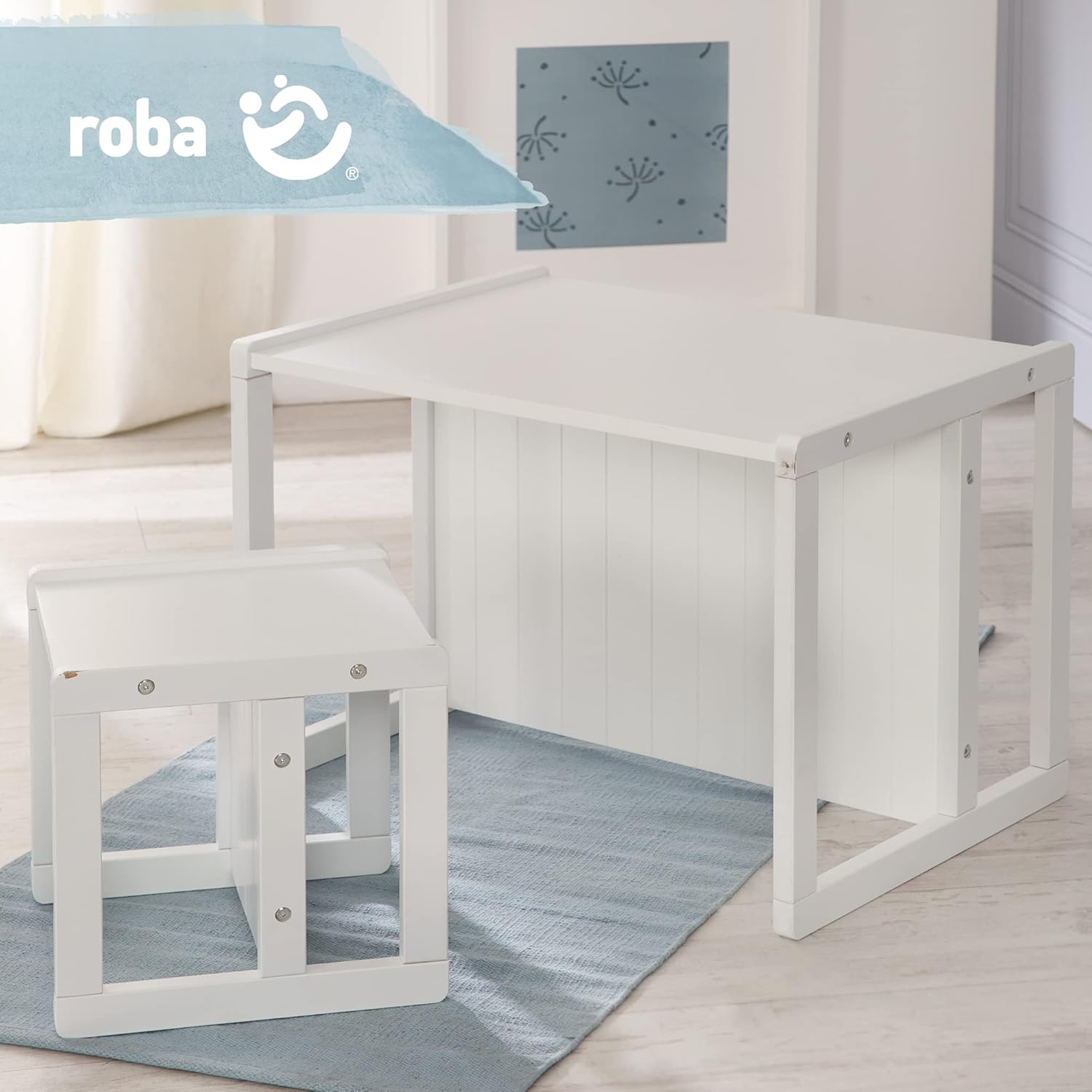 roba - Chaise enfant réversible 3 hauteurs - 30x30 cm - 60 kg max