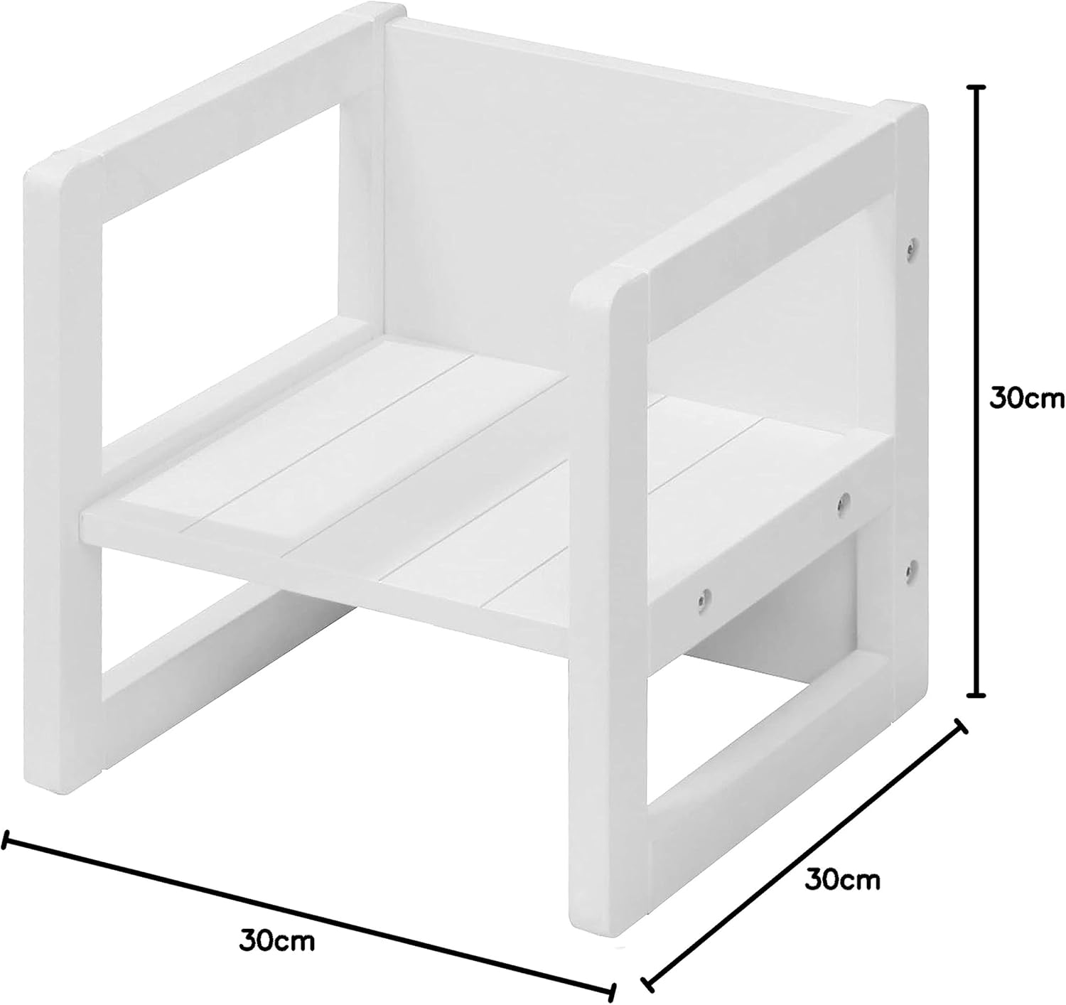 roba - Chaise enfant réversible 3 hauteurs - 30x30 cm - 60 kg max