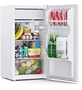 Upstreman 85 Litres Petit Frigo, Éclairage Intétré, Thermostat Réglable, Bac à Légumes, Silencieu...