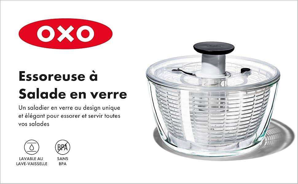 Essoreuse à salade en verre