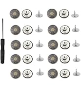 Lot de 10 boutons amovibles en métal 17 mm pour jeans, pantalons, vêtements, sacs